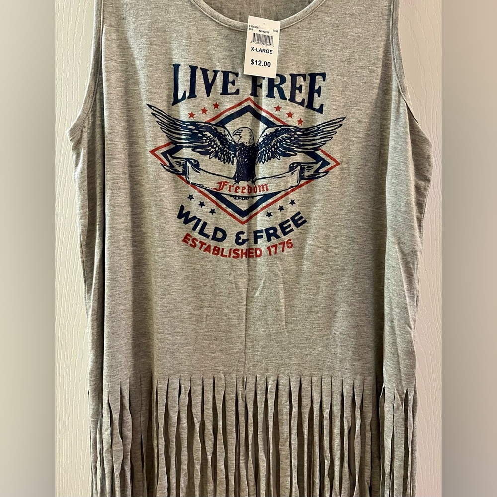 Scarlett Gray Tank Top NWT  XL - Picture 4 of 5